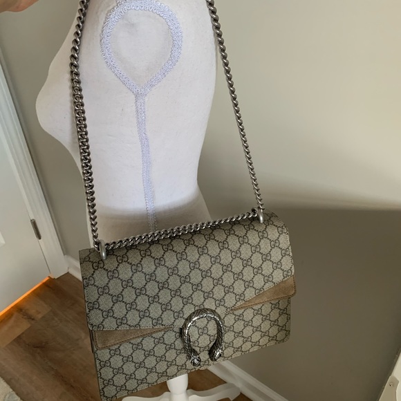 Gucci Dionysus GG Supreme Med Canvas Shoulder Bag - Picture 7 of 9